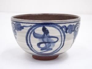 京焼　春景造　染付雪月花茶碗